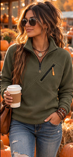 The Aspen Half-Zip Fleece Pullover