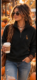 The Aspen Half-Zip Fleece Pullover