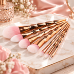7-Piece Diamond Glow Makeup Brush Set