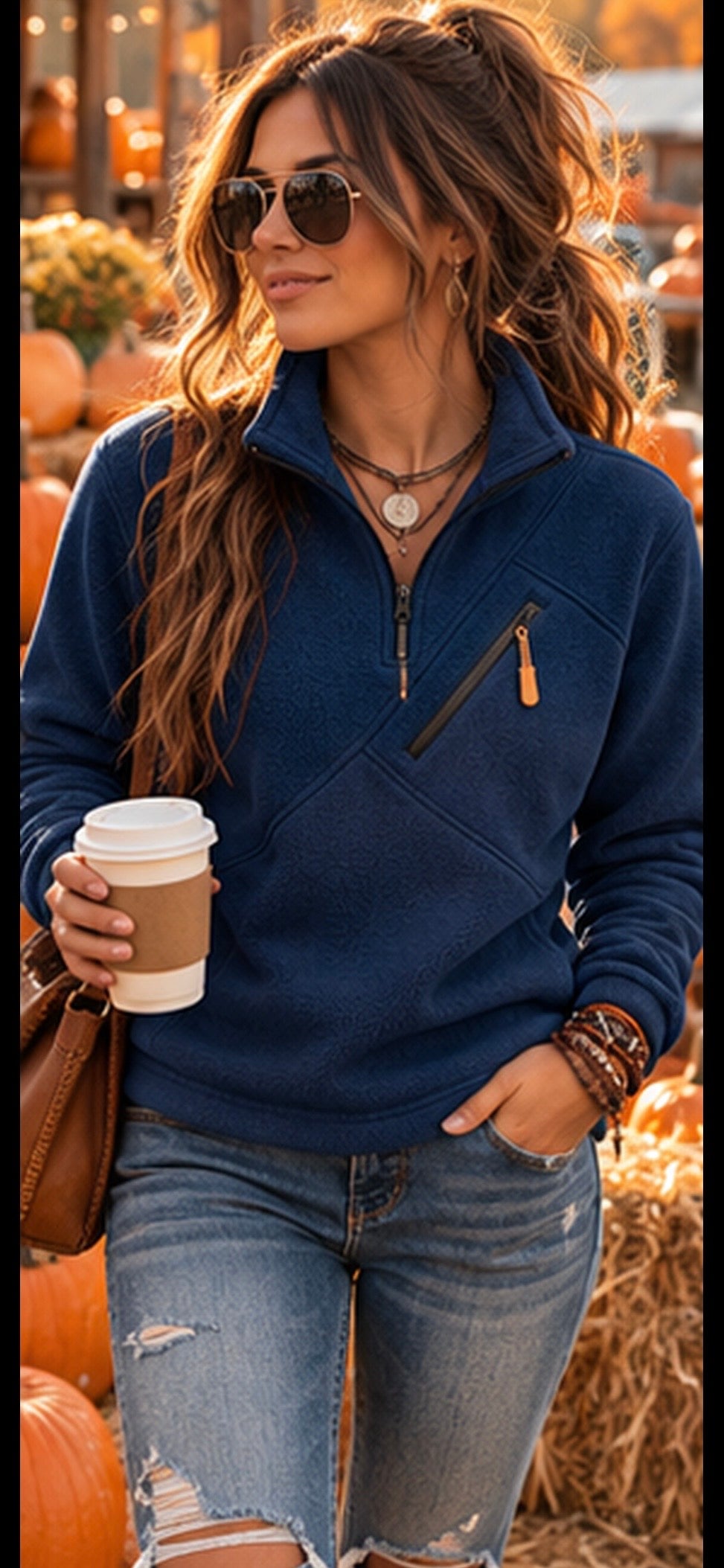 The Aspen Half-Zip Fleece Pullover