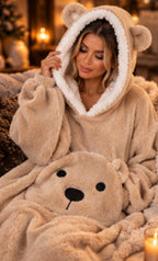Cozy Bear | Oversized Wearable Blanket with Hood