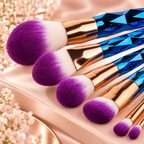 7-Piece Diamond Glow Makeup Brush Set