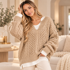 The Cozy Edit | Oversized Cable Knit Sweater