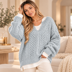 The Cozy Edit | Oversized Cable Knit Sweater