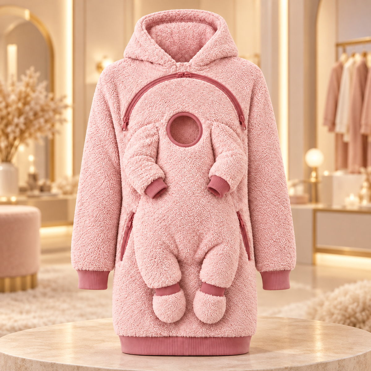 The Cozy Mama | Baby-Carrying Oversized Hoodie