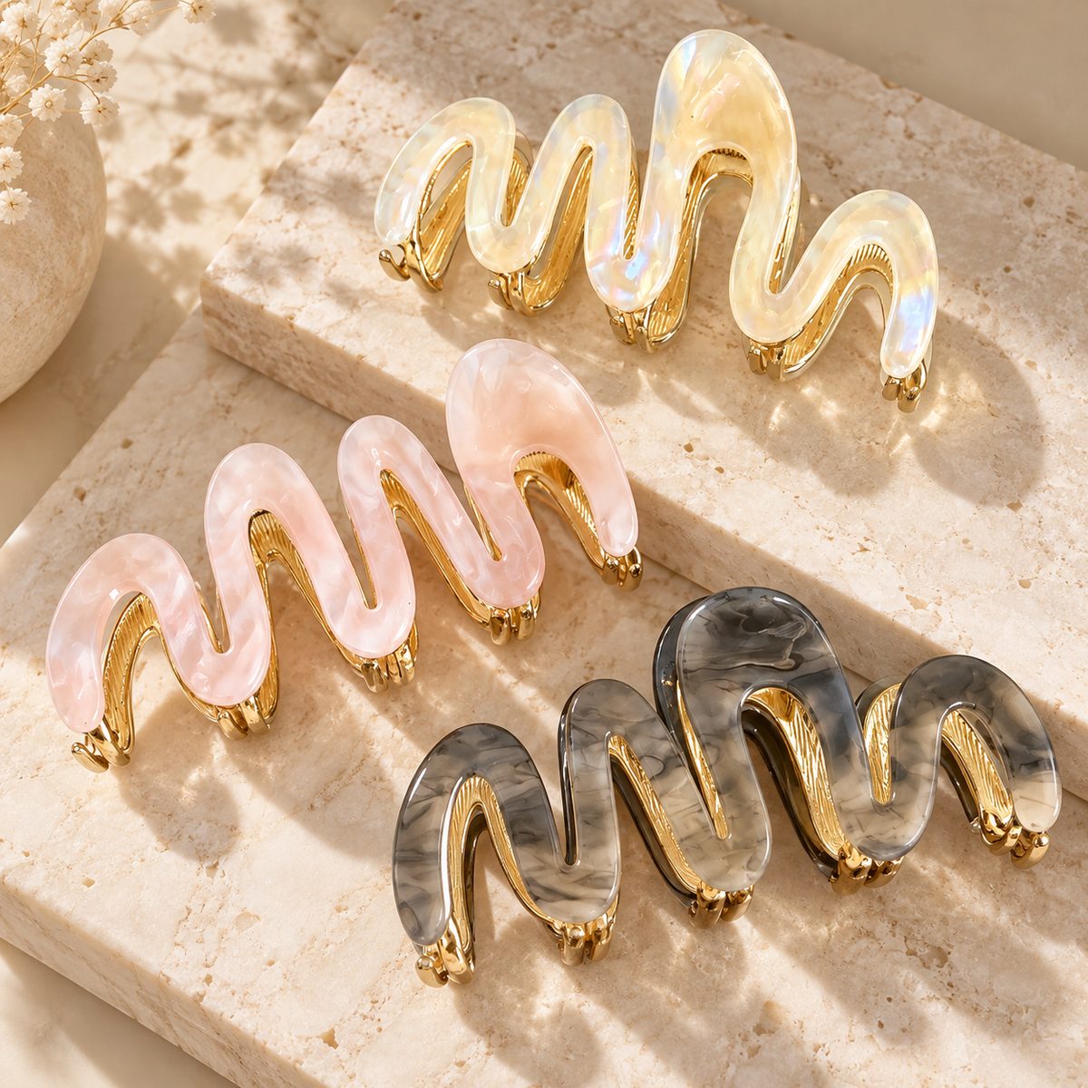 The Marble Claw Clip