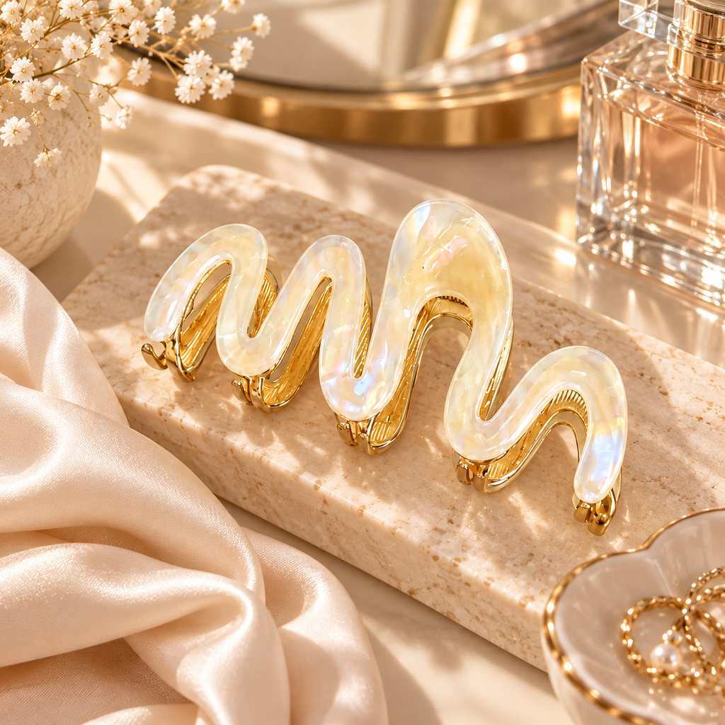 The Marble Claw Clip