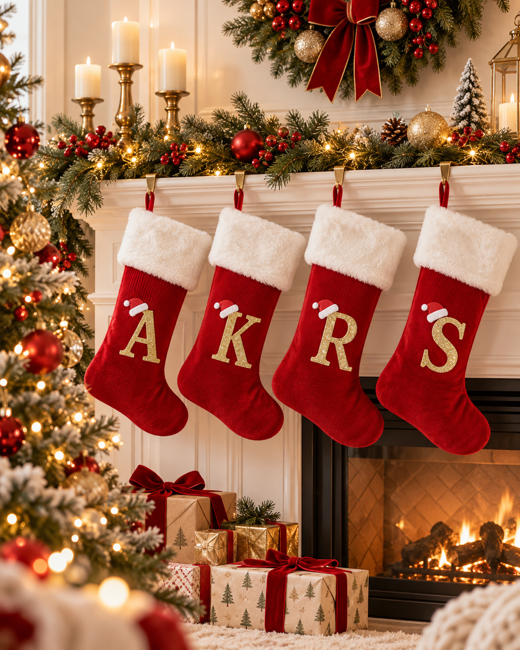 Personalized Initial Christmas Stocking