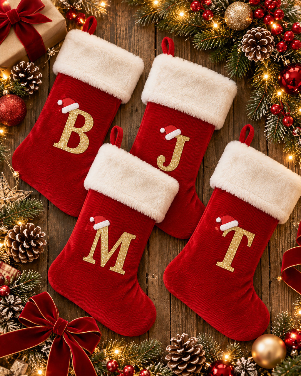Personalized Initial Christmas Stocking