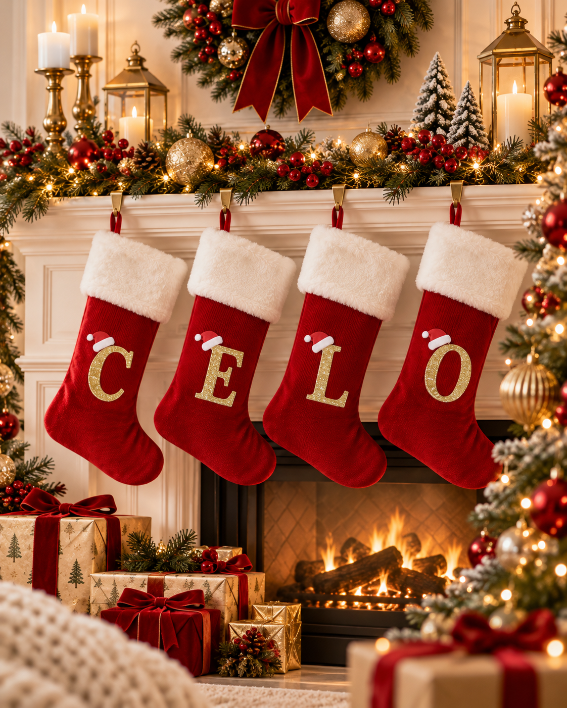 Personalized Initial Christmas Stocking