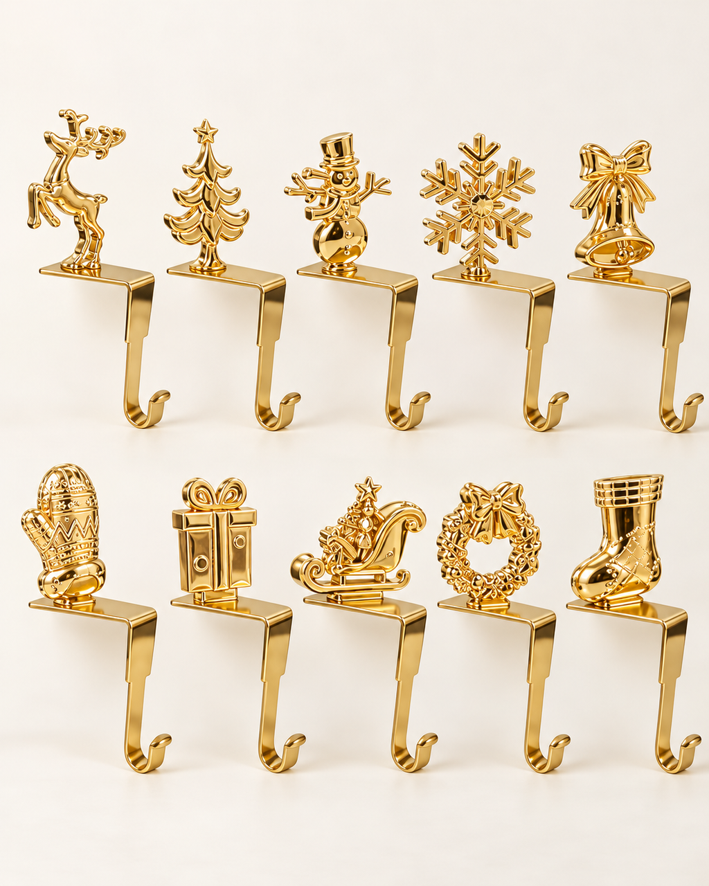Luxe Metallic Stocking Holder