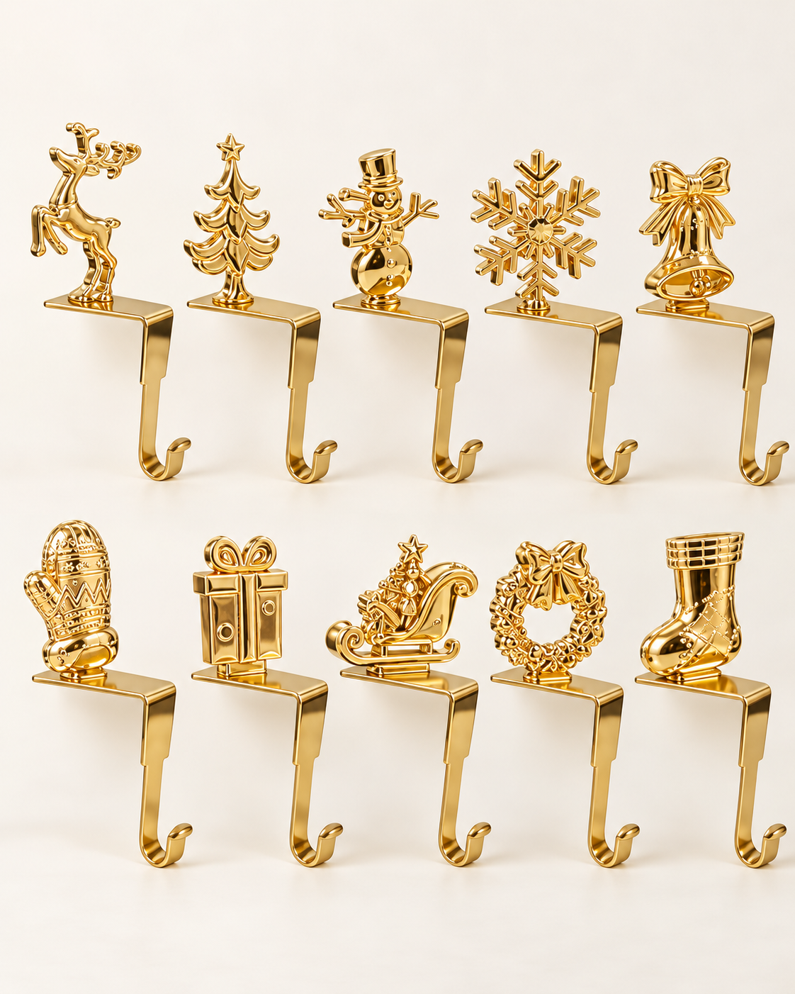 Luxe Metallic Stocking Holder