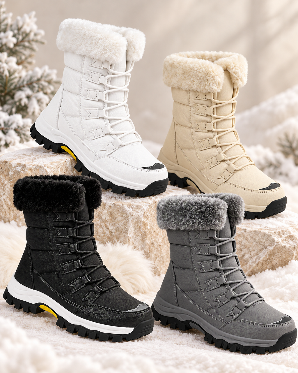 Alpine Luxe | Fleece-Lined Winter Boots