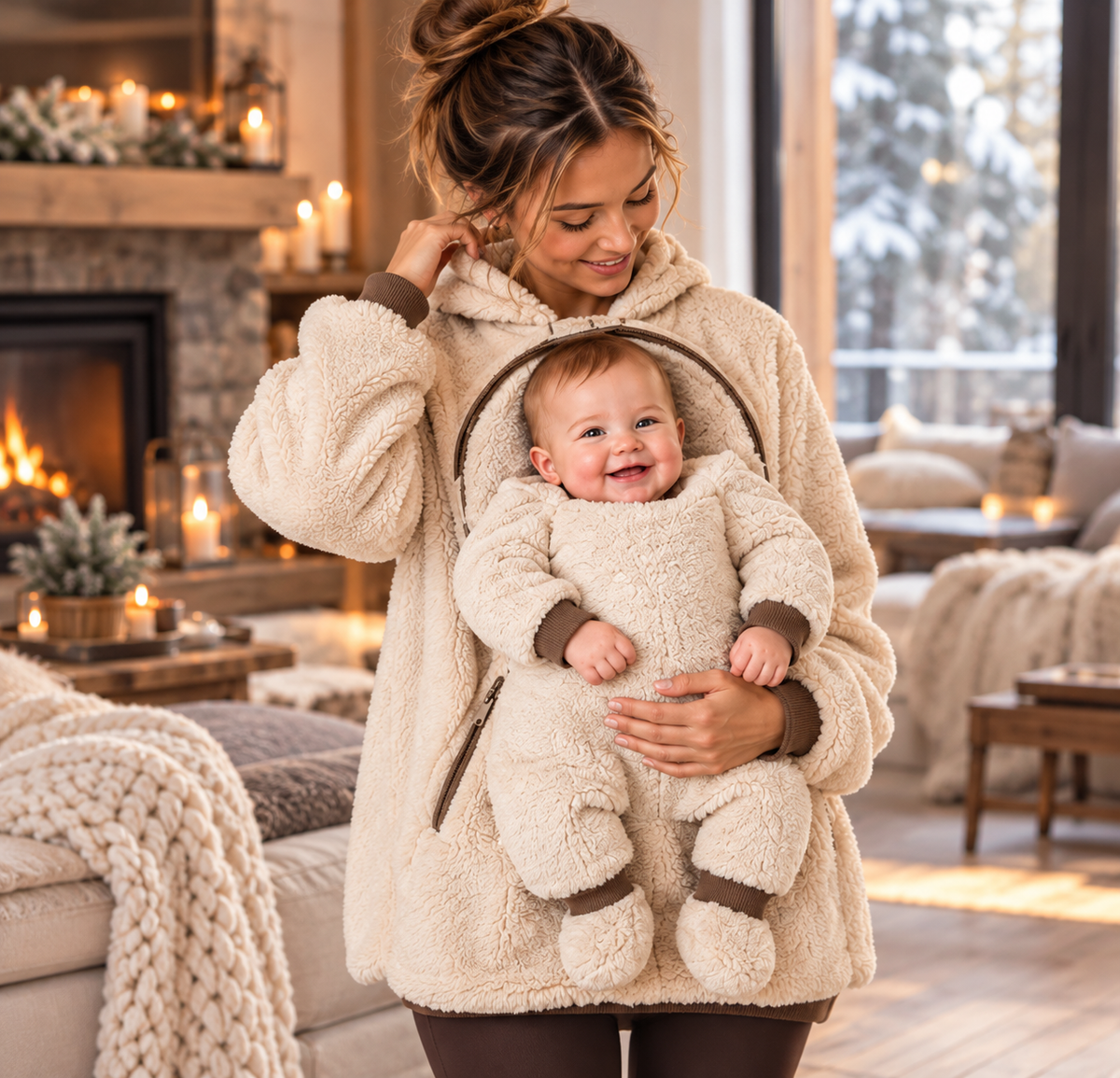 The Cozy Mama | Baby-Carrying Oversized Hoodie