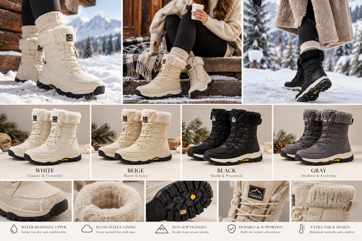 Alpine Luxe | Fleece-Lined Winter Boots