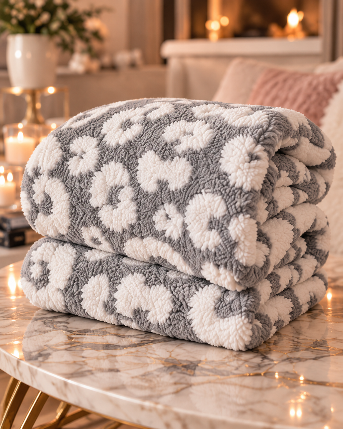 The Cozy Edit | Luxe Leopard Sherpa Throw Blanket