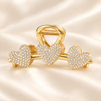 The Diamonds and Gold Claw Clip