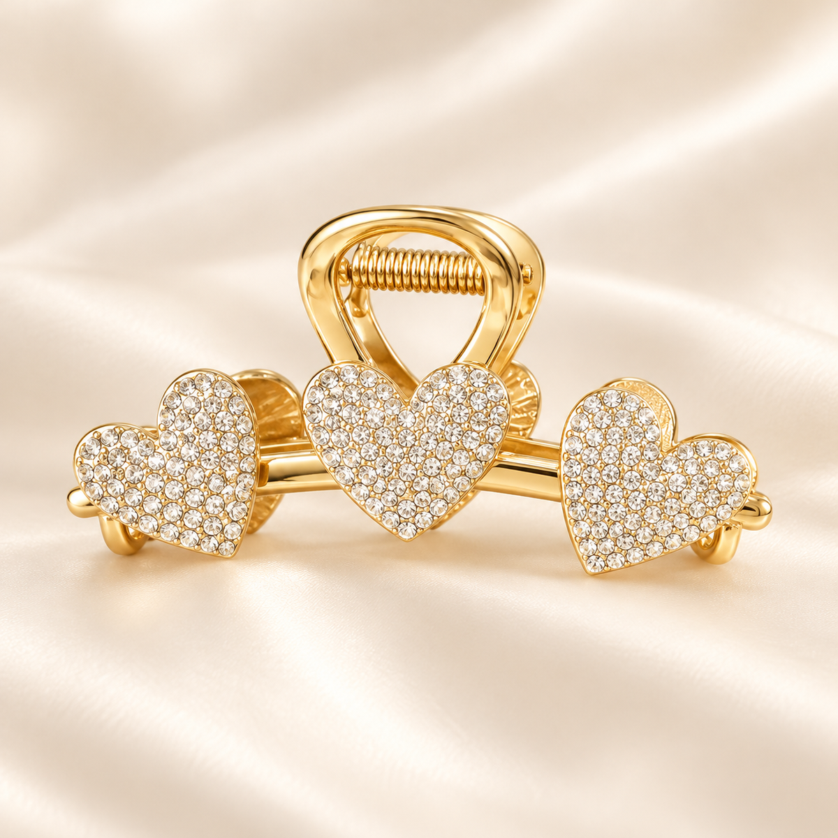 The Diamonds and Gold Claw Clip
